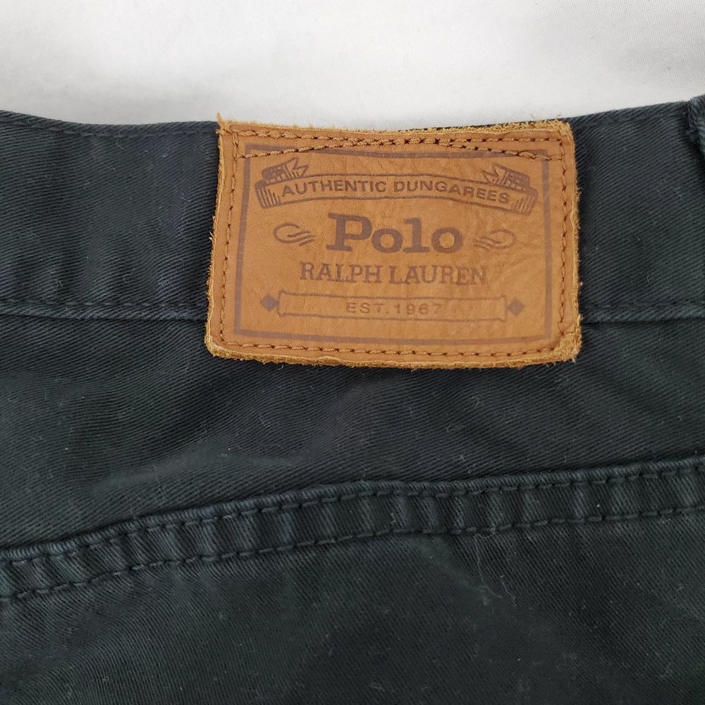 Polo Ralph Lauren Straight Leg Jeans Black 40 x 30 - Picture 8 of 15